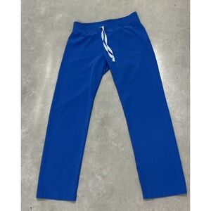 FIGS Technical Collection Scrub Pants S Women's Royal Blue Straight Leg
